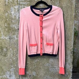 The Webster Miami Cardigan for Target, Pink Salmon Navy, XS
